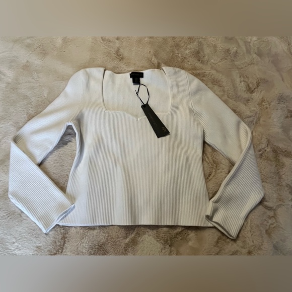 *NWT* House of Harlow 1960 white sweater size XL - Picture 3 of 6